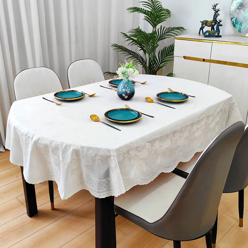 Home Textiles News - Taplak Meja PVC Oval Tahan Air