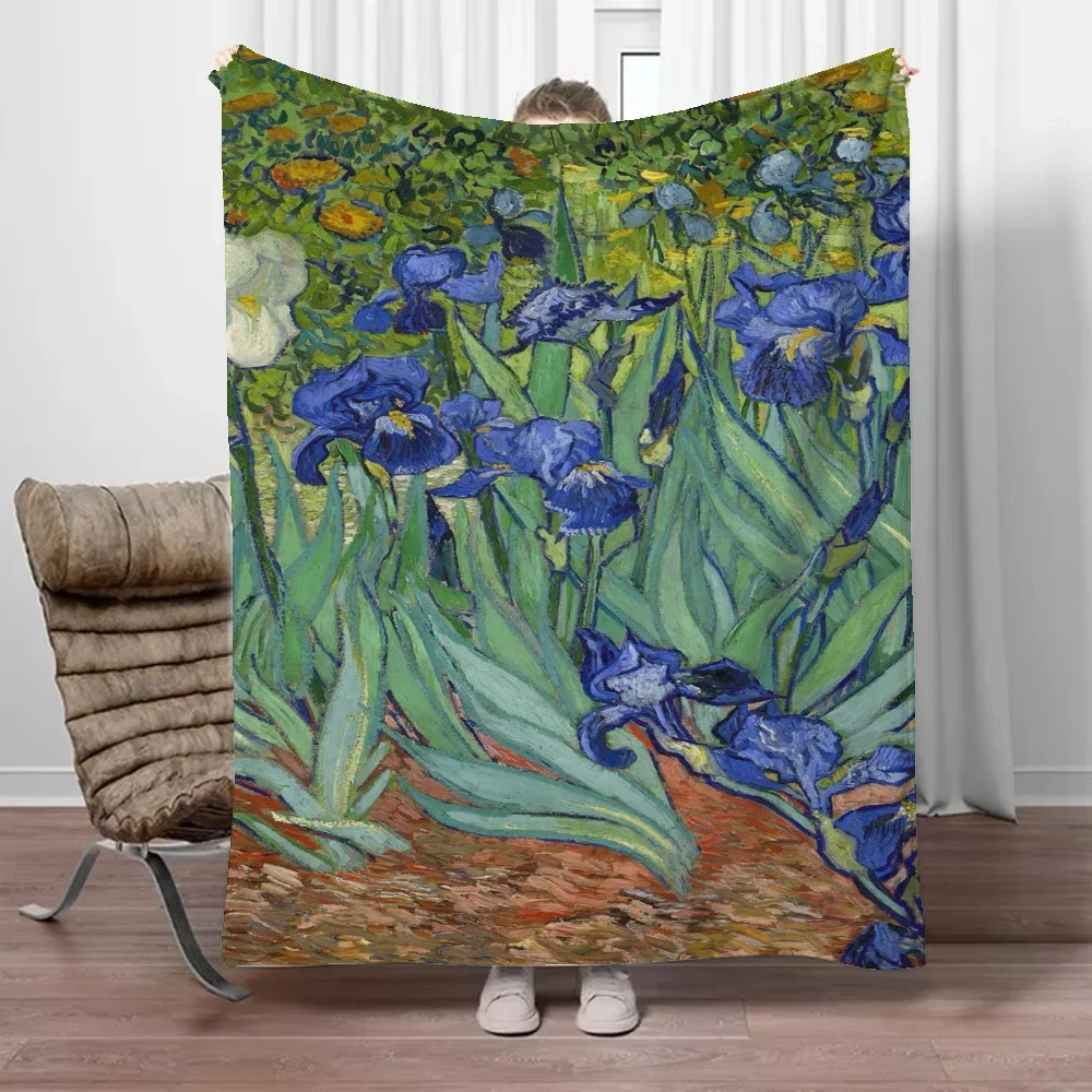 Home Textiles Throw - Selimut Lembut Van Gogh Boho untuk