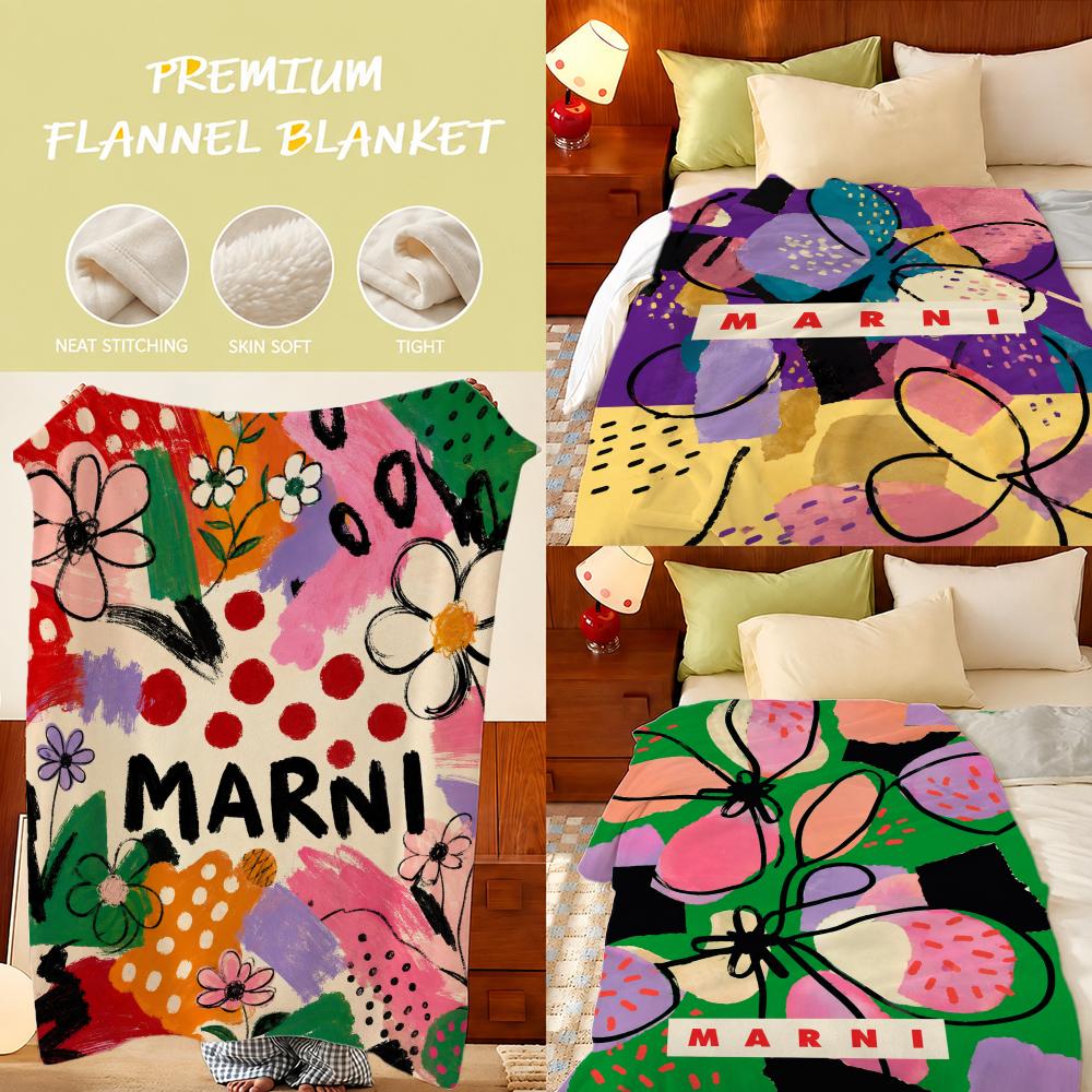 Home Textiles Throw - Selimut Lembut Berbahan Flanel Merek MARNI,