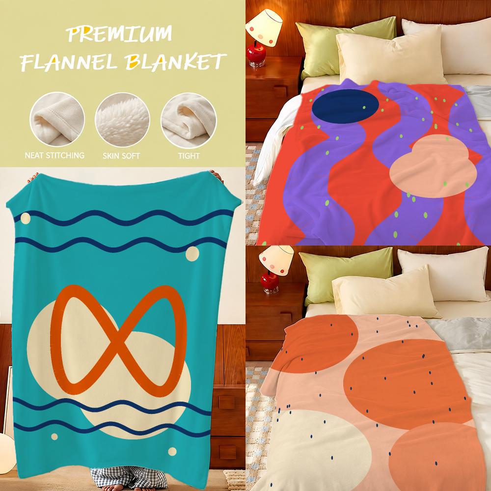 Home Lines Textiles - Selimut Lembut Berbahan Flanel dengan Motif