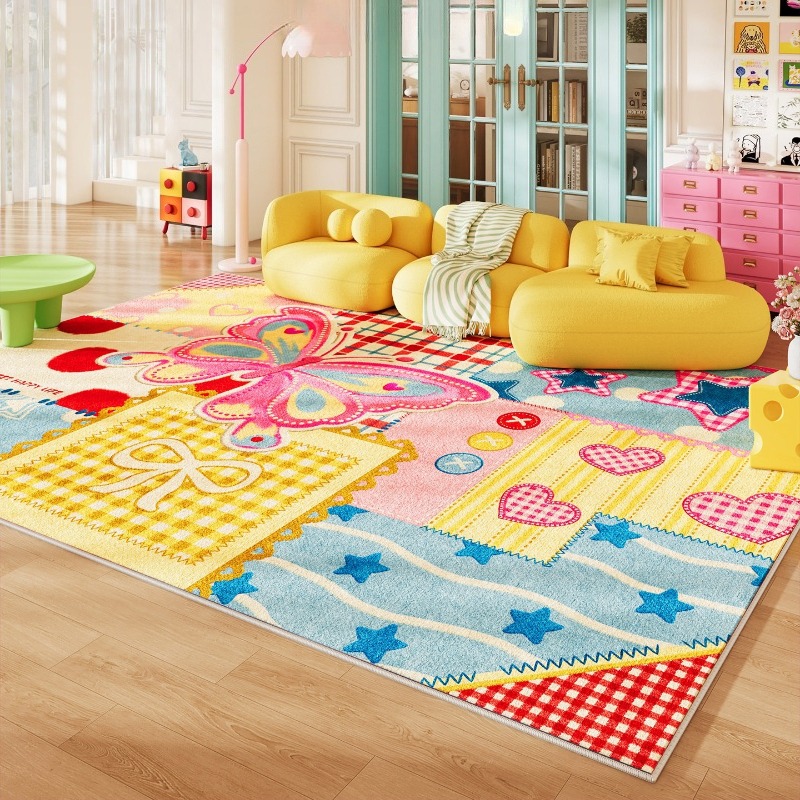 Home Lines Textiles - Karpet Ruang Tamu Berwarna Dopamin, Karpet