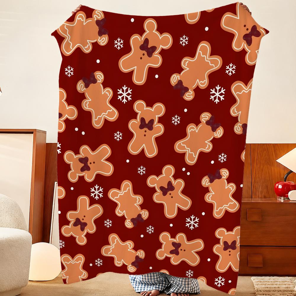 Home Textiles Throw - Selimut Lembut Berbahan Flanel dengan Motif