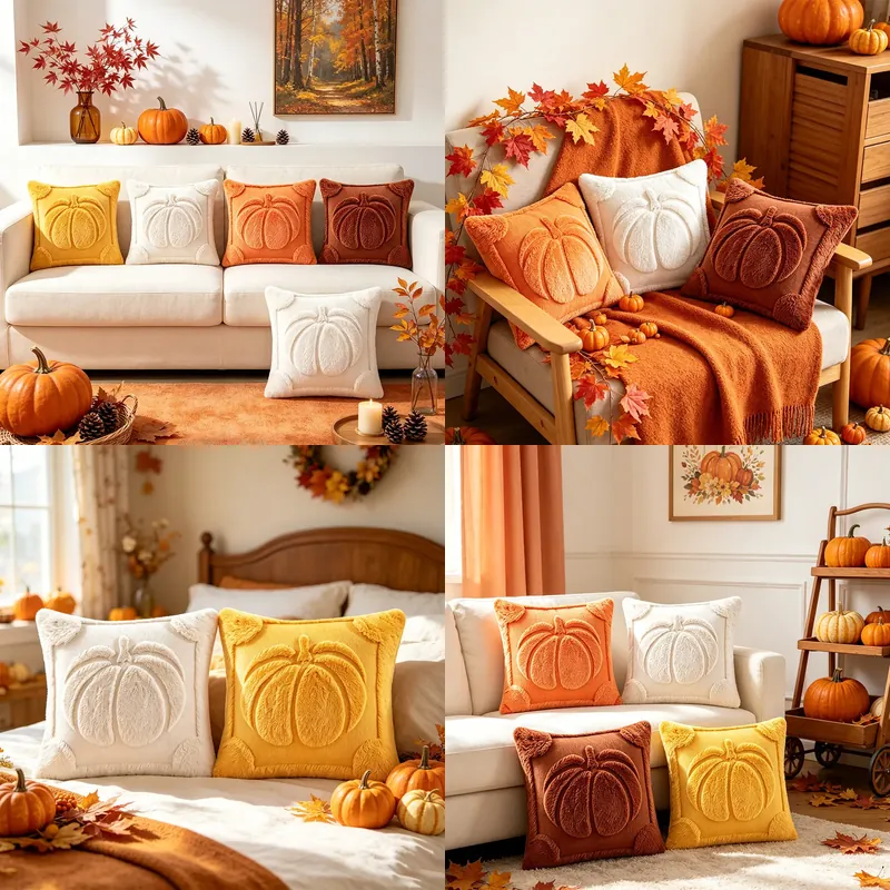 Home Textiles Manufacturer - Sarung bantal labu Halloween lintas batas,