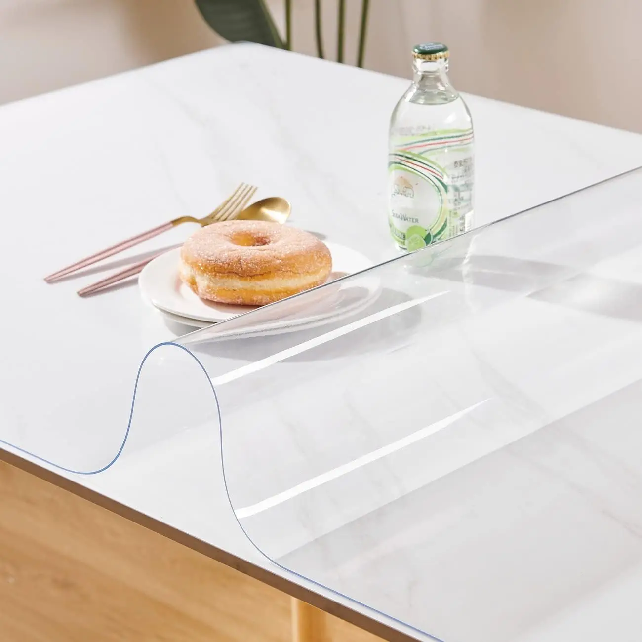 Home Textiles News - Penutup taplak meja vinil Bening, taplak