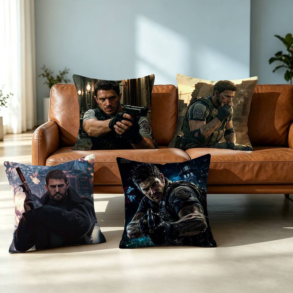 Home Textiles Inc - Resident Evil C-Chris Redfield Sarung Bantal