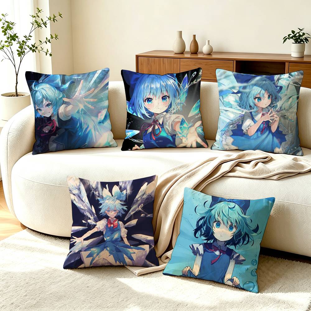Home Textiles Inc - Sarung Bantal Permainan C-Cirno Touhou Project,