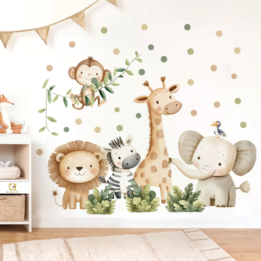 Stiker Dinding Hewan Hutan Boh - Home Textiles Meaning ulasan dan harga
