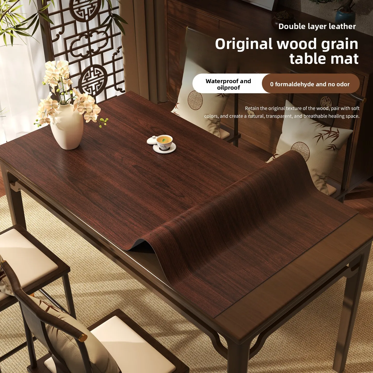 Taplak Meja Kulit PU Wabi Sabi - Home Textiles News ulasan dan harga