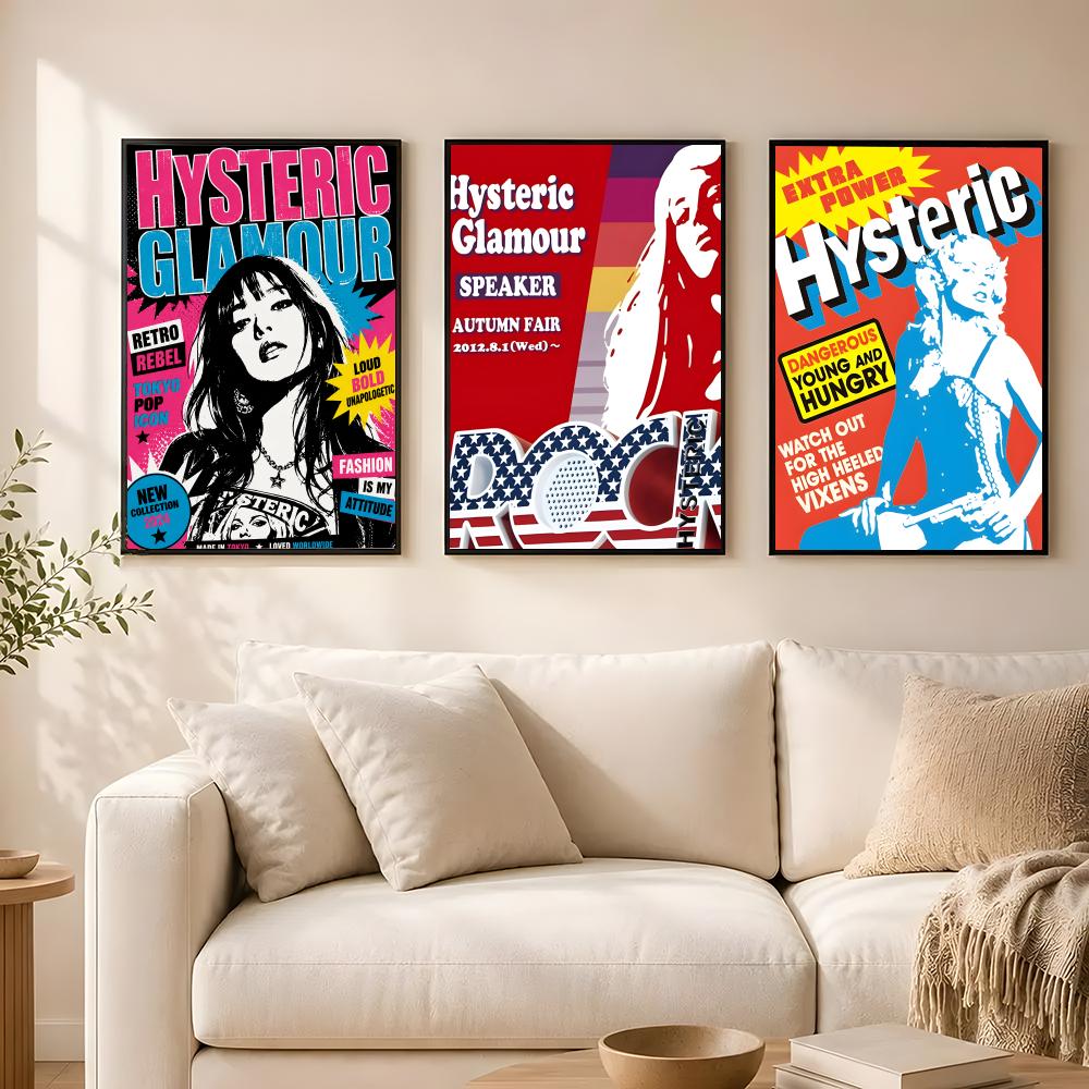 Poster Hysteric Glamour, Dekor - Home Textiles Brands ulasan dan harga