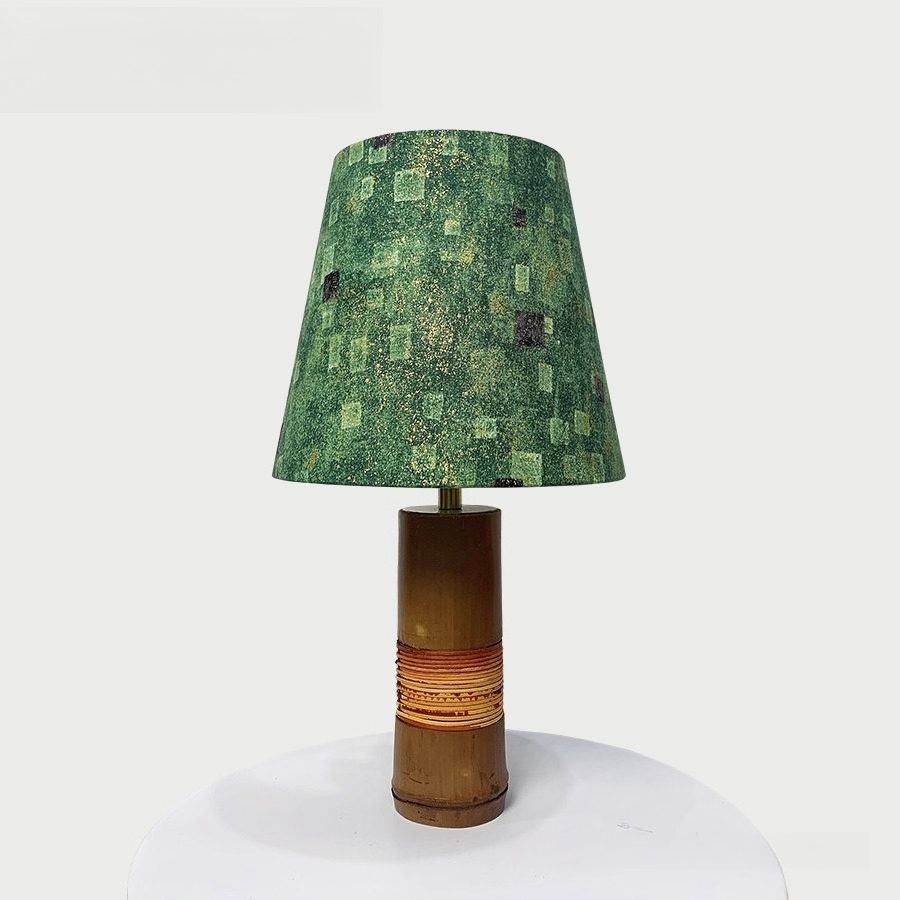 Lampu Meja Rotan Alami & Kain  - Home Textiles Importers In Usa ulasan dan harga