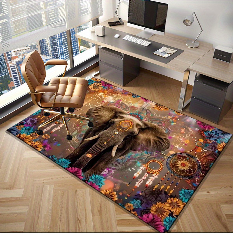 Karpet Mandala Gajah: Pola Bun - Home Textiles Rug ulasan dan harga