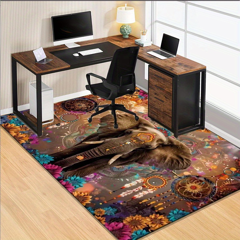 Karpet Mandala Gajah: Pola Bun - Home Textiles Rug ulasan dan harga