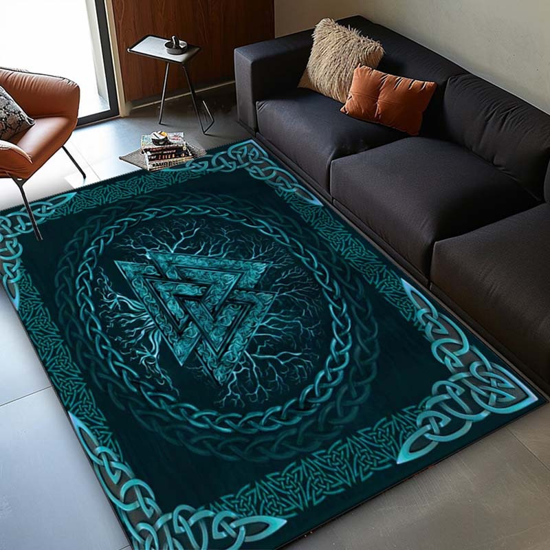 Karpet Celtic Tree of Life unt - Home Textiles Rug ulasan dan harga