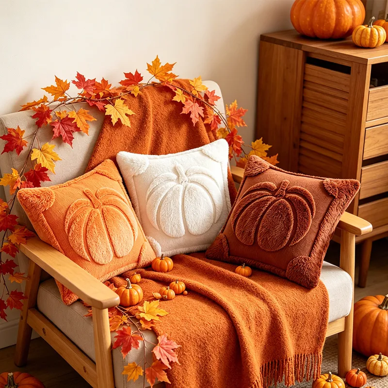 Sarung bantal labu Halloween l - Home Textiles Manufacturer ulasan dan harga