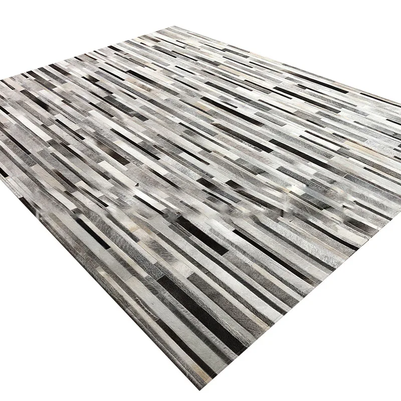 Karpet Abu-abu Patchwork Kulit - Home Textiles Importers In Usa ulasan dan harga