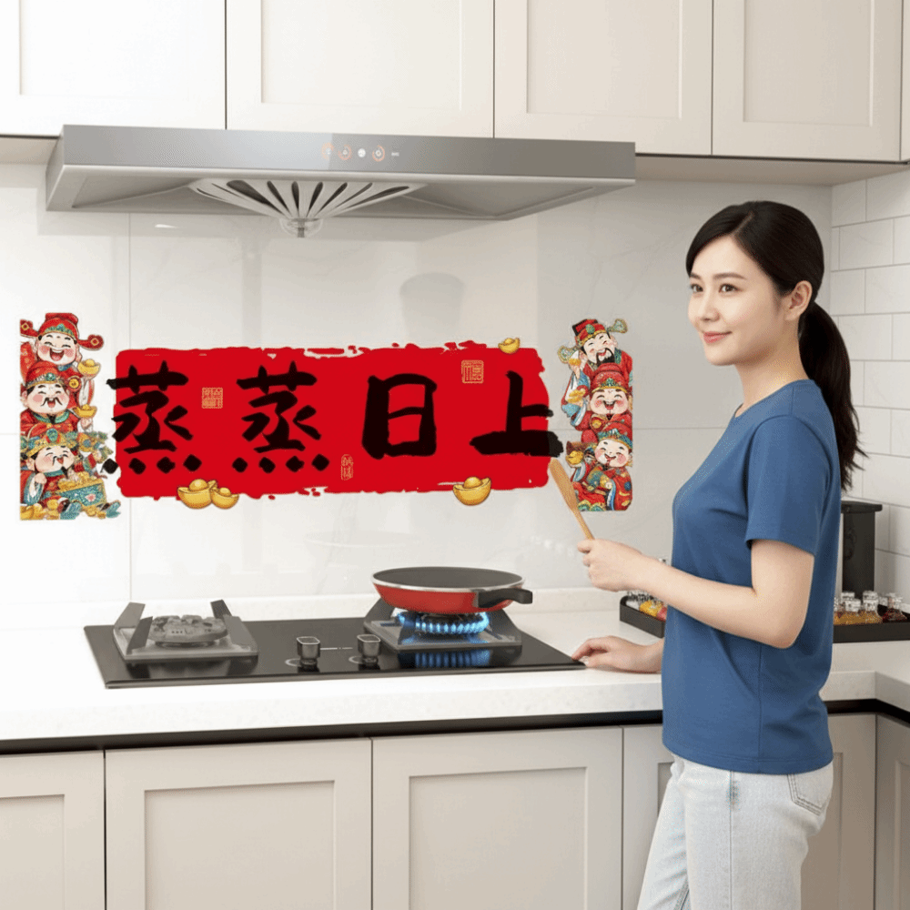 Stiker Tahan Minyak Tahun Kuda - Home Textiles Meaning ulasan dan harga