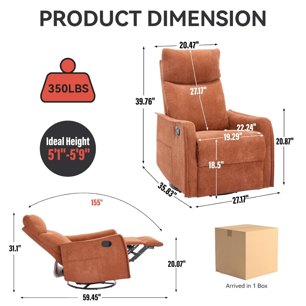 Kursi Santai Berputar 360 Dera - Home Lines Textiles ulasan dan harga