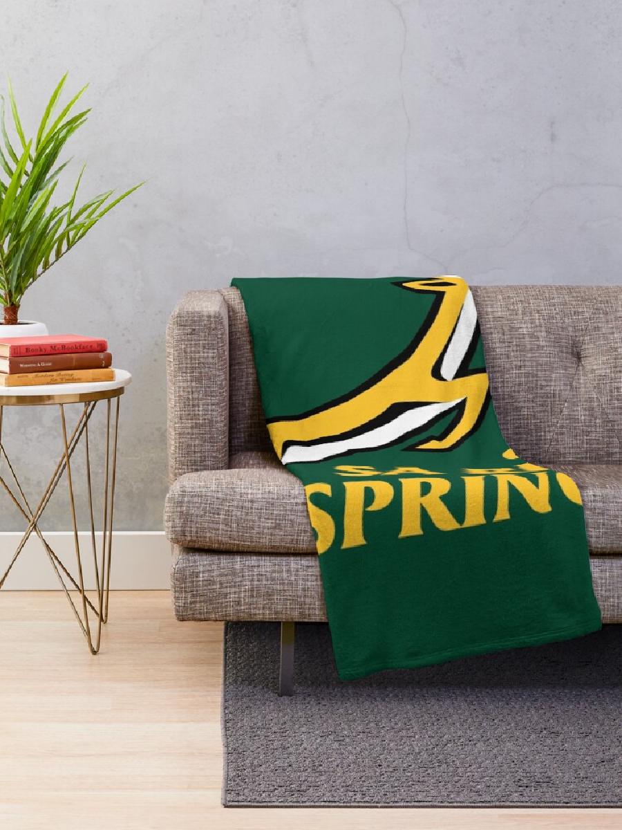 Selimut Lempar Rugby Springbok - Home Textiles Throw ulasan dan harga