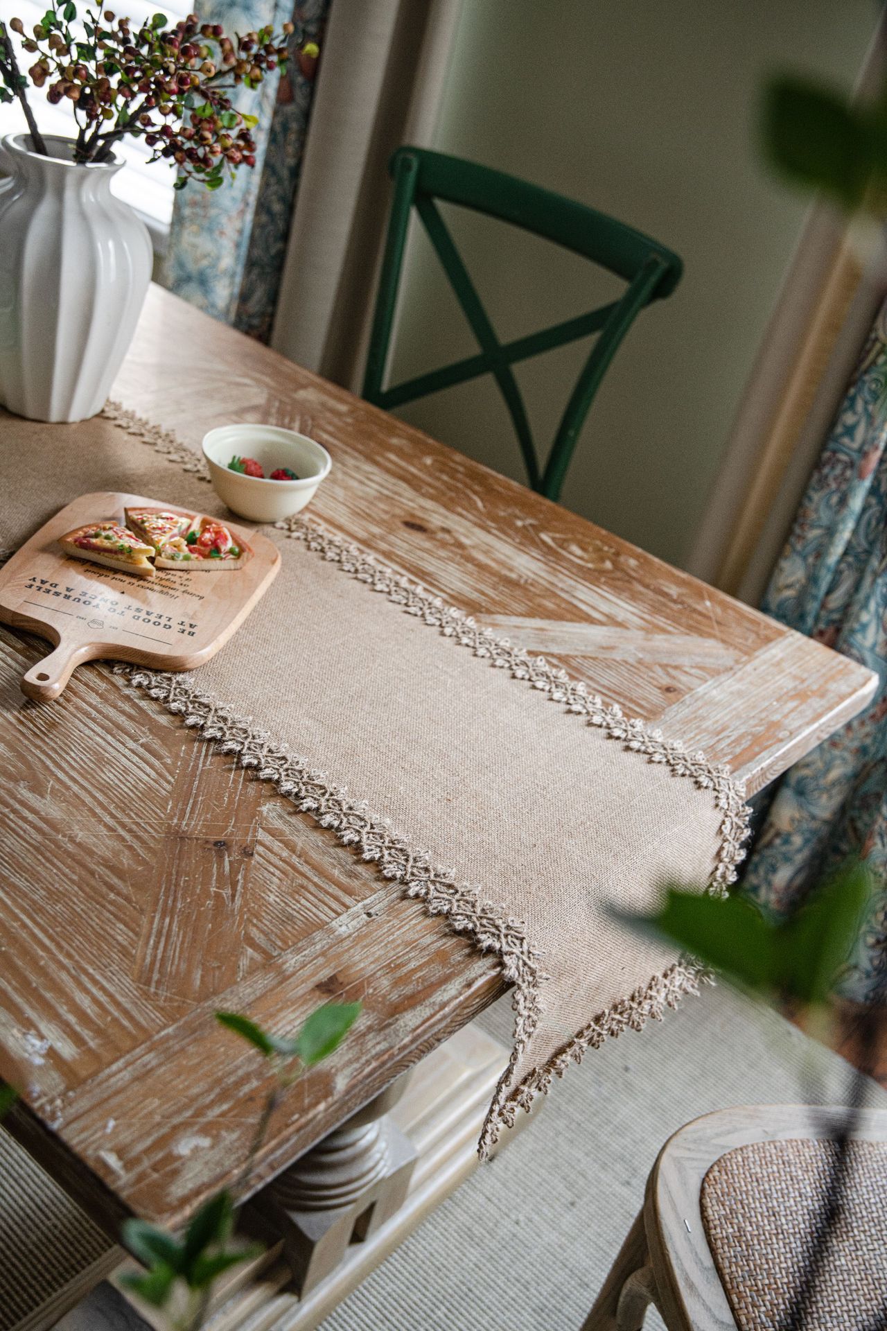Taplak meja rami Linen antik r - Home Textiles News ulasan dan harga